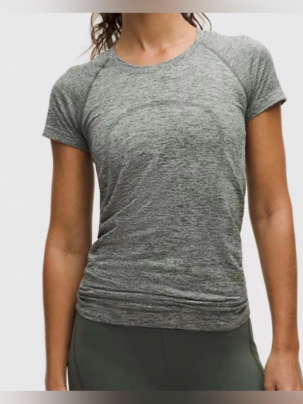 Lululemon Athletica Swiftly Tech Heather Gray Short-Sleeve